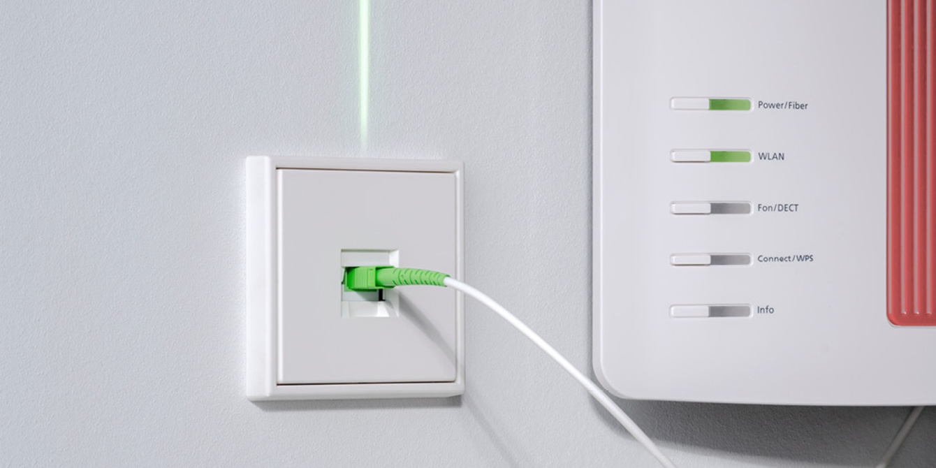 Die neuen Glasfaser-Anschlussdosen bei Elektro-Hahn in Burghaun