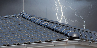 Äußerer Blitzschutz bei Elektro-Hahn in Burghaun